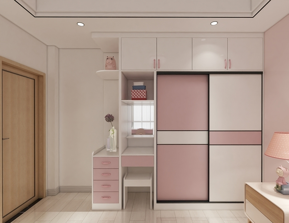 Como projetar o guarda-roupa do quarto infantil e combinar cores